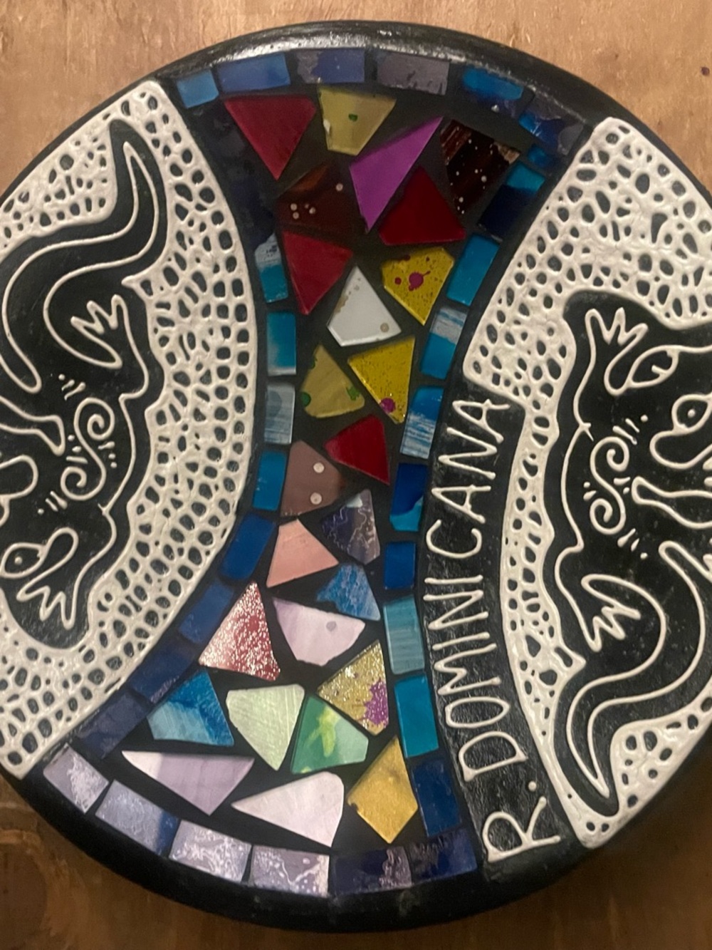Handcrafted Dominican Mosaic Wall Art - Multicolor